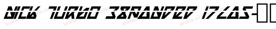 Nick Turbo Expanded ItLas字体转换